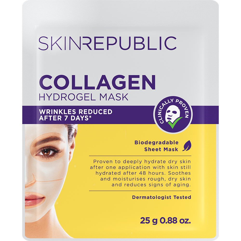 Collagen Biodegradable Hydrogel Face Mask Sheet