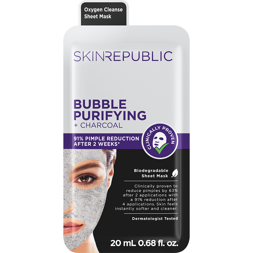 Bubble Purifying + Charcoal Face Mask Sheet