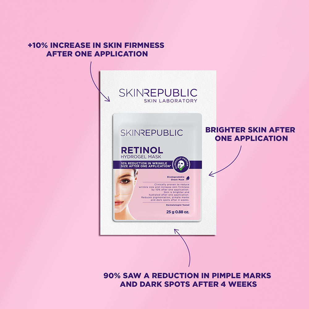 10 Pack Retinol Hydrogel Face Mask