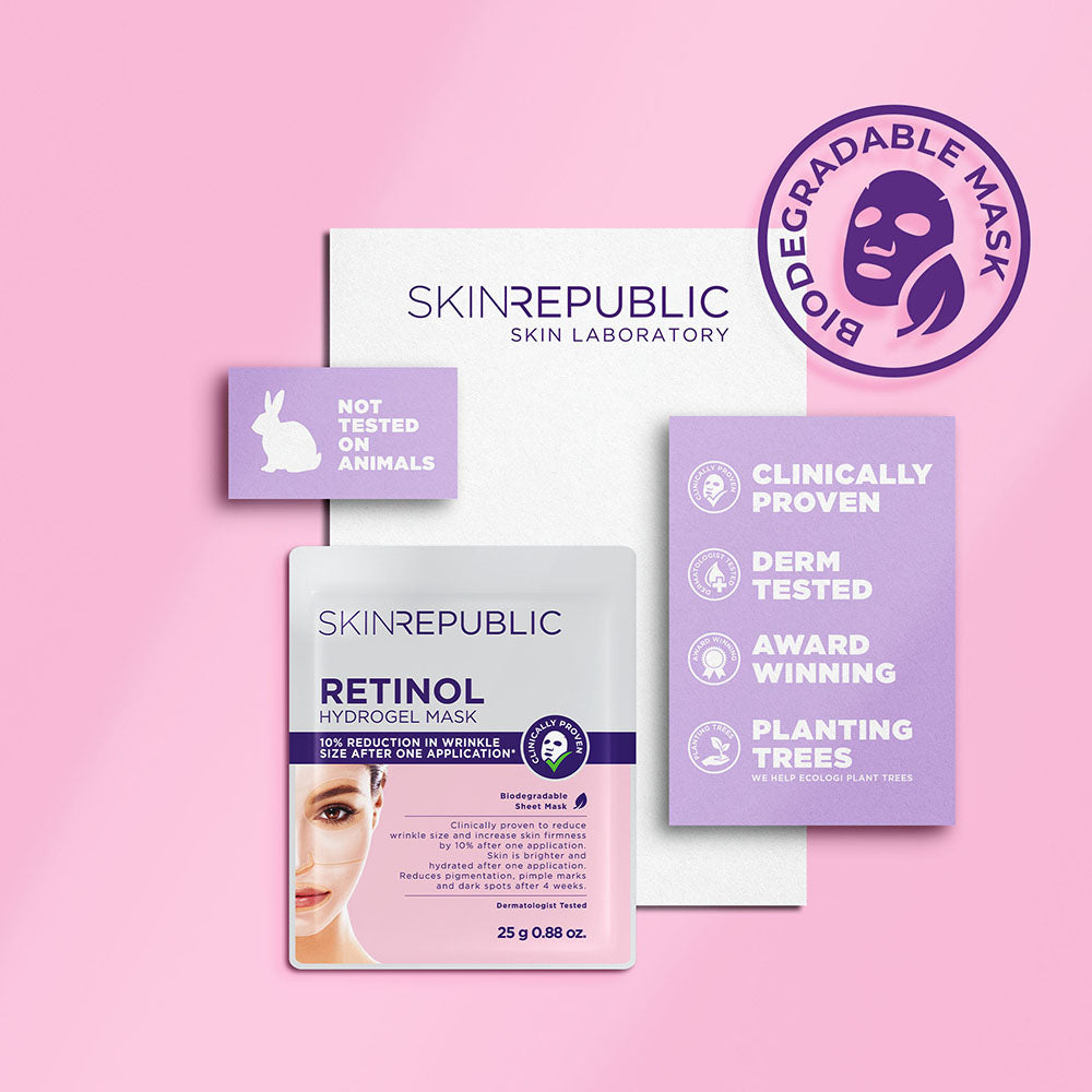 10 Pack Retinol Hydrogel Face Mask