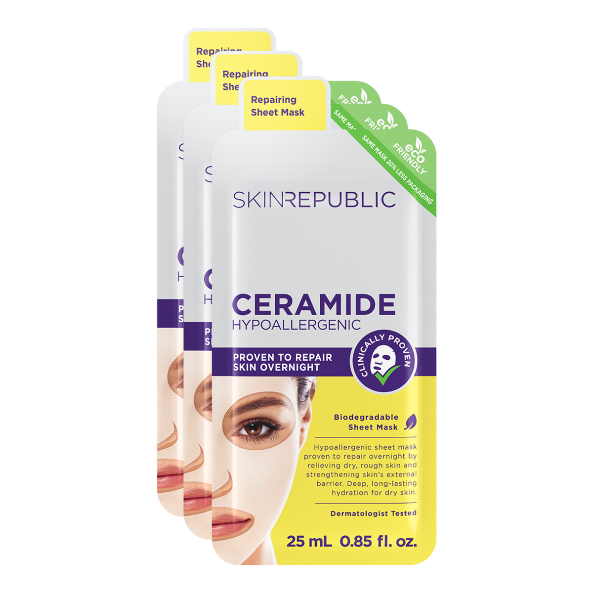 Ceramide Face Mask x3