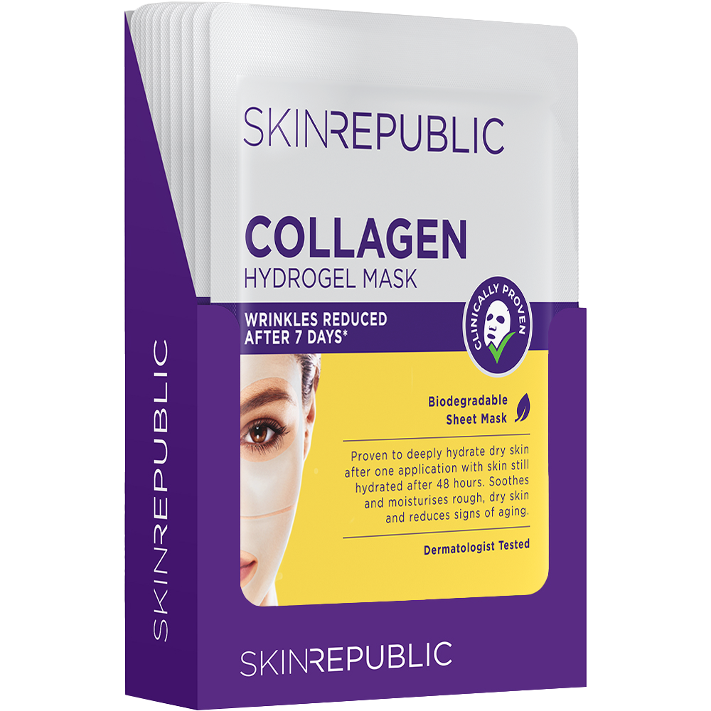 10 Pack Collagen Biodegradable Hydrogel Face Mask Sheet