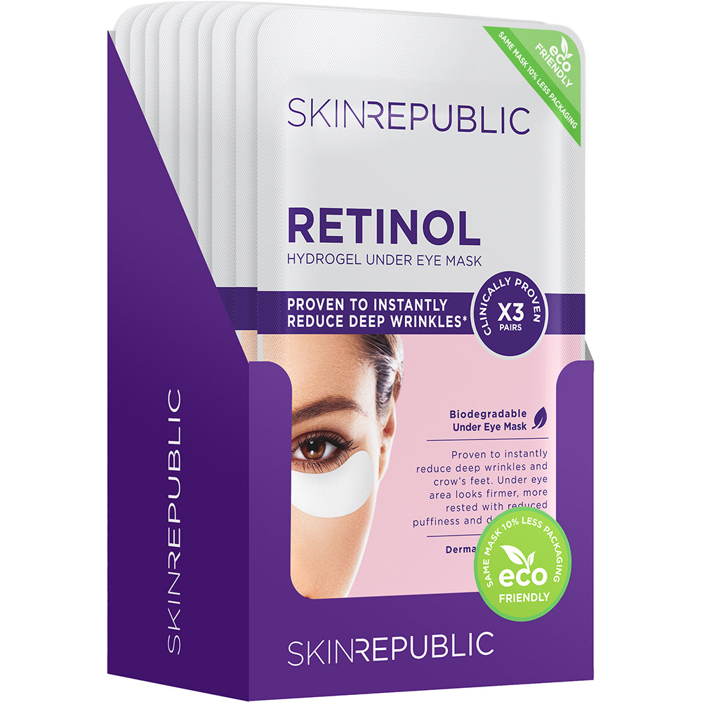 10 Pack Retinol Biodegradable Hydrogel Under Eye Patch (3 Pairs)