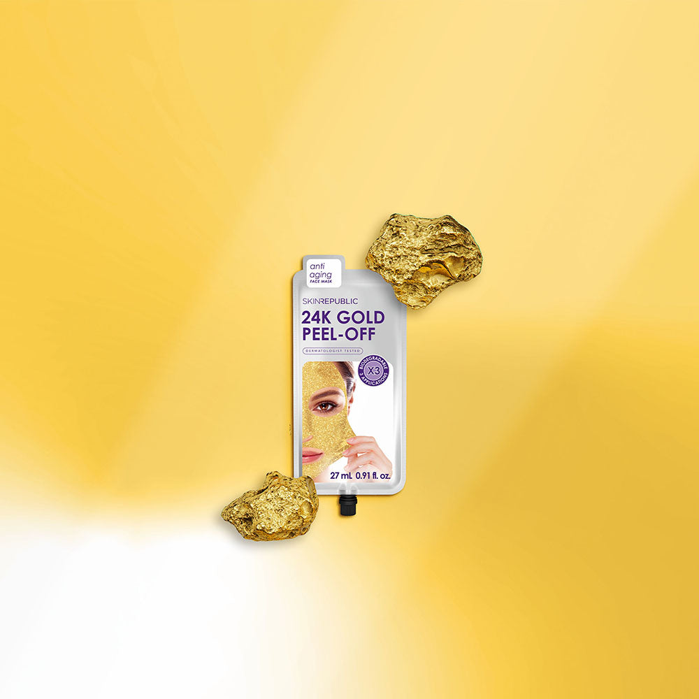 10 Pack 24K Gold Peel-Off Face Mask