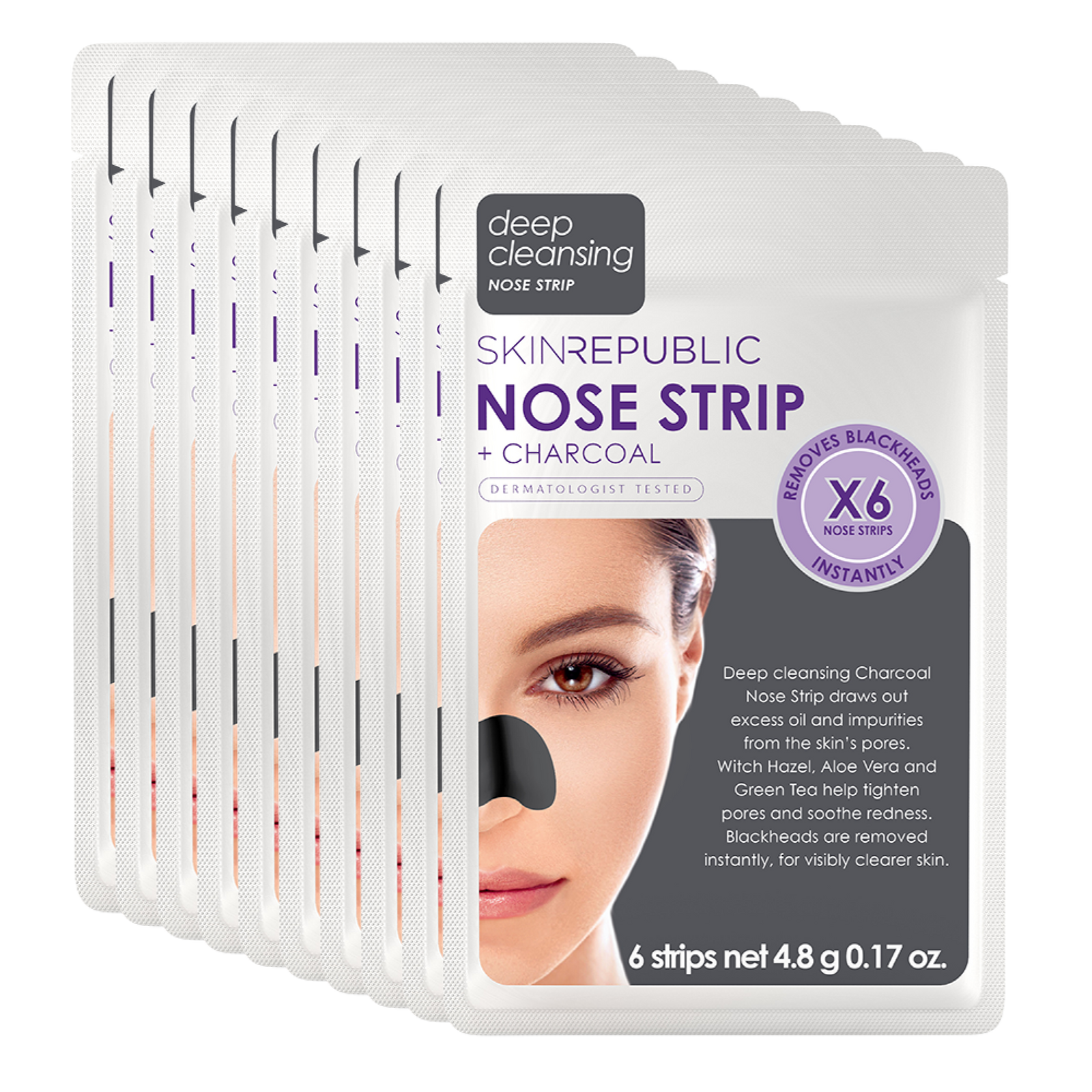 10 Pack Charcoal Nose Strip (6 Nose Strips)